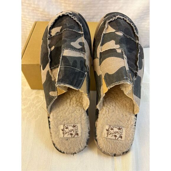 Blowfish mules fur-lined camo shoes 8-9.5 shoes - Picture 2 of 4